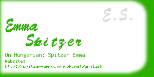 emma spitzer business card